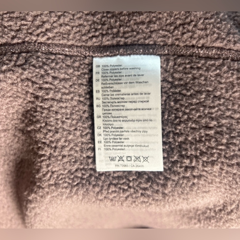 Helly Hansen Womens Varde Fleece Full Zip Knit Jacket Sweater Sz M Purple Pink - Picture 11 of 11